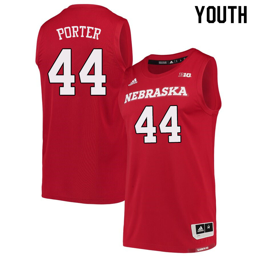 Youth #44 Bret Porter Nebraska Cornhuskers College Basketball Jerseys Sale-Scarlet - Click Image to Close